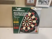NARWHAL 15.5" MAGNETIC DARTBOARD WITH 8 DARTS