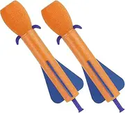 Funwares Ring Strike Bow and Arrow Launches Arrows Over 200 Feet, Includes 4 Whistling Foam Tipped Arrows, Quiver Included, Amazing Outdoor Toy