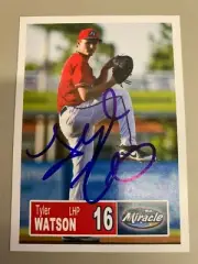 Tyler Watson 2018 Signed Fort Myers Miracle Team Card