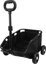 Dog Stroller for Large Medium Dogs Portable Dog Buggy Adjustable Handle 4 Wheels Dogs Pets Stroller Cart Heavy with Breaks Loads (Black)