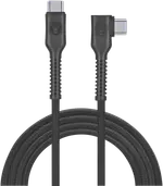 Bonelk Long-Life Easy Grip USB-C to USB-C Right Angle 100W 3m Cable Black