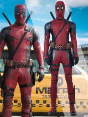 Deadpool Red Deadpool Cosplay Costume Suit Jumpsuit Halloween Accessories Men