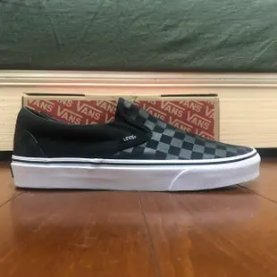 CHIEF’ VANS 美版 CLASSIC SLIP-ON 黑灰色 方格 格子 棋盤格 基本款 US4~12 男女