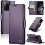 CaseMe Samsung Galaxy S20 Ultra 5G Folio Wallet Case Cover Side Closure G988 [Purple]