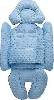 Baby Stroller Seat Liner,Upgrade 2 In 1 Newborns Car Seat Insert With Belly Protective Wrap,Soft Head And Body Support Pram Car Seat Cushion,infants Pushchair Protector Seat Liners,13*33 In,universals