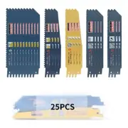 6 Inch Reciprocating Saw Blade, 25 Pcs Bi-Metal Reciprocating Saw Blade Set, ...