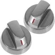 BUTIFULSIC 2pcs Metal Gas Stove Knobs Replacement for Cooktop Easy Installation with Comfortable Grip Durable Zinc Alloy Design for Control
