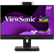 ViewSonic VG2456V 24 Inch 1080p Video Conference Monitor with Webcam, 2 Way Powe