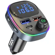 BC82 cross-border dual screen display QC3.0 fast charging car Bluetooth MP3 player