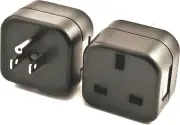 US Grounded Plug Adapter UK British Plug into 3-Pin USA Plug - Type G to Type B