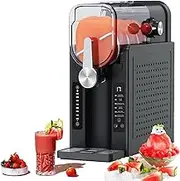 Electric Slushy Maker Machine 1600ml, 15-60 Min Quick Freeze, Auto Stirring for Slush/Cocktails/Juice, Compact & Quiet, Ideal for Bars/Kiosks