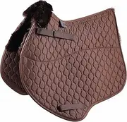 Merauno® Lamb wool GP Saddle Pad Full Blanket Jumping Numnah Saddlecloth & Square Saddle Pads Horse Riding Show General Purpose Pad (VSS, Brown)