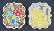 2 Pc Teacher Love Shaker Acrylic Planar Resin Flatback Charms - For Badge Reels