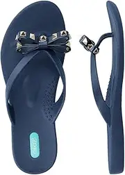 [Oka-B] Women's Chase Bow Flip Flop Sandal