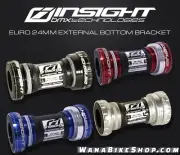 INSIGHT BMX 24MM BOTTOM BRACKET EURO 68-73MM RED