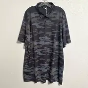 Travis Mathew Polo Shirt Eco Collection Beachside Stealth Golf Blue Men’s 3XL