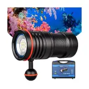 TrustFire DF50 Scuba Diving Light, 6500 Lumens Video Camera Photography Dive ...
