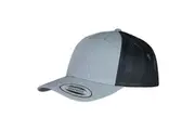 Flexfit Unisex Adult Two Tone Trucker Cap (Heather Grey/Black) (One Size)