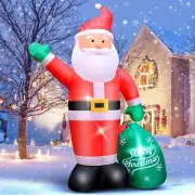 Christmas Snowman Playing Penguins Airblown Inflatable Decor BlowUp Holiday Lawn