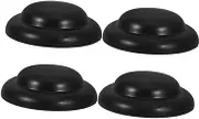 4pcs Replacement Umbrella Cap for Pole Handle Sun Umbrella Top Cap Easy Install for Scratch Prevention Design Rain or Sun Protection Black