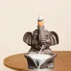 Elephant Incense Holder Waterfall Backflow Incense Burner for Garden Desktop