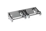 New Bradley 5224 Double Toilet Roll Holder Anti-Theft - Chrome Plated 314Mm W X