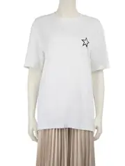White Cuban Printed Star T-Shirt