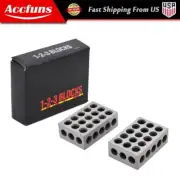 1 Matched Pair Ultra Precision 1-2-3 Blocks 23 Holes .0002" Machinist 123 Jig