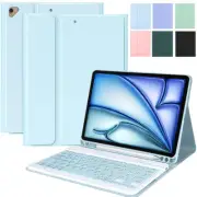 For iPad 7/8/9/10/11th Gen A16 M3 Air 4 5 6 Pro 11 Bluetooth Keyboard Case Cover