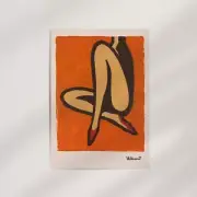 Bally Orange by Bernard Villemot (1971) Premium Wall Art Poster Print - Retro