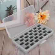 28 Slots Empty Spools Box Plastic Thread Storage Cover Bobbin Organizer