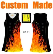 Custom Made Design A-line Netball Dresses Ladies&Kids Training Activewear 82