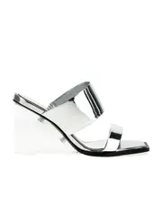Alexander McQueen Double Strap Wedge Sandals 35,36,37,38,39,40,41 White