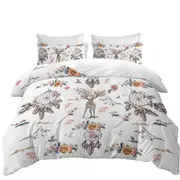 North American Floral Dream Catchers and Deer Quilt Cover