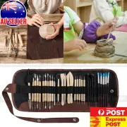 30Pcs Clay Sculpting Carving Pottery Tool Set Bag Kit Modelling DIY HOT