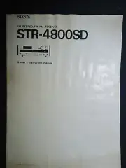 Sony STR-4800SD Owners Manual photocopy Receiver Amp Amplifier Turntable EQ DBX