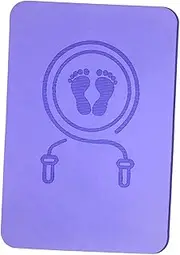 Frediuo Cordless Jump Rope Mat Workout Pad Versatile Shock Absorbing Double Sided Anti Slip Sound Insulation Indoor Slow Jogging Pad, Purple