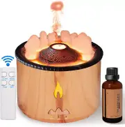 Eessential Oil Diffuser 360 Ml,Volcano and Flame Air Diffuser/Humidifier, Red&Bl