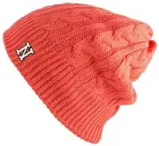 NEFF Women's Sarah Textured and Embroidered Coral Beanie Hat New With Tags