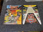 2 1995 BALLY FACTORY ORIGINAL ATTACK FROM MARS PINBALL PROMO FLYERS UNCIRCULATED