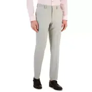 Hugo by Hugo Boss Dress Pants Men's 32R Gray Check Superflex Flat Front APP2248
