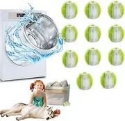 12 PCS Reusable Pet Hair Remover Balls for Washing Machine, Dog Cat Hair Catcher, Lint Traps for Laundry, Pet Hair Removal Tool for Washing Machine