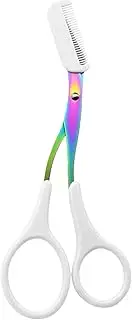 Eyebrow Trimmer Scissors, Eyebrow Trimmer | Moveable Eyebrow Made of Stainless Steel, Rustproof, Waterproof Eyebrow Trimmer, Portable Cosmetic Tools for Home, Re