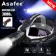 Asafee 2800-3000LM 3608 XHP360 LED 超亮戶外頭燈可伸縮變焦使用 3*18650 電池