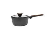 Classica Elegance 20cm Saucepan Non-Stick Cooking Pot Cookware w/ Handle Black