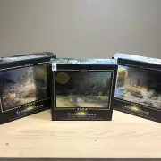 BUNDLE! 3 Thomas Kinkade Ceaco Metallic Painter of Light 750 Pc Jigsaw Puzzles