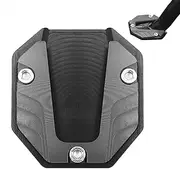 Motorcycle Pad - Aluminium Alloy Side Stand Extension Plate,Stable Base, High Strength Motorcycle Foot Plate for Electric Vehicle