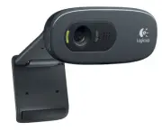 Logitech Webcam C270m Black HD 720P Streaming Small Simple Design Headset attach