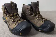 KEEN Men's Size 9.5 Regular Braddock Mid Waterproof Soft Toe Brown Hiking Boots