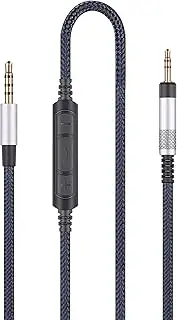 Replacement Audio Cable with in-Line Mic Remote Volume Control Compatible with Bose QC25, QC35, QC35II, QuietComfort 25 35 Headphones, Audio Cord Compatible with Samsung Galaxy Huawei Android